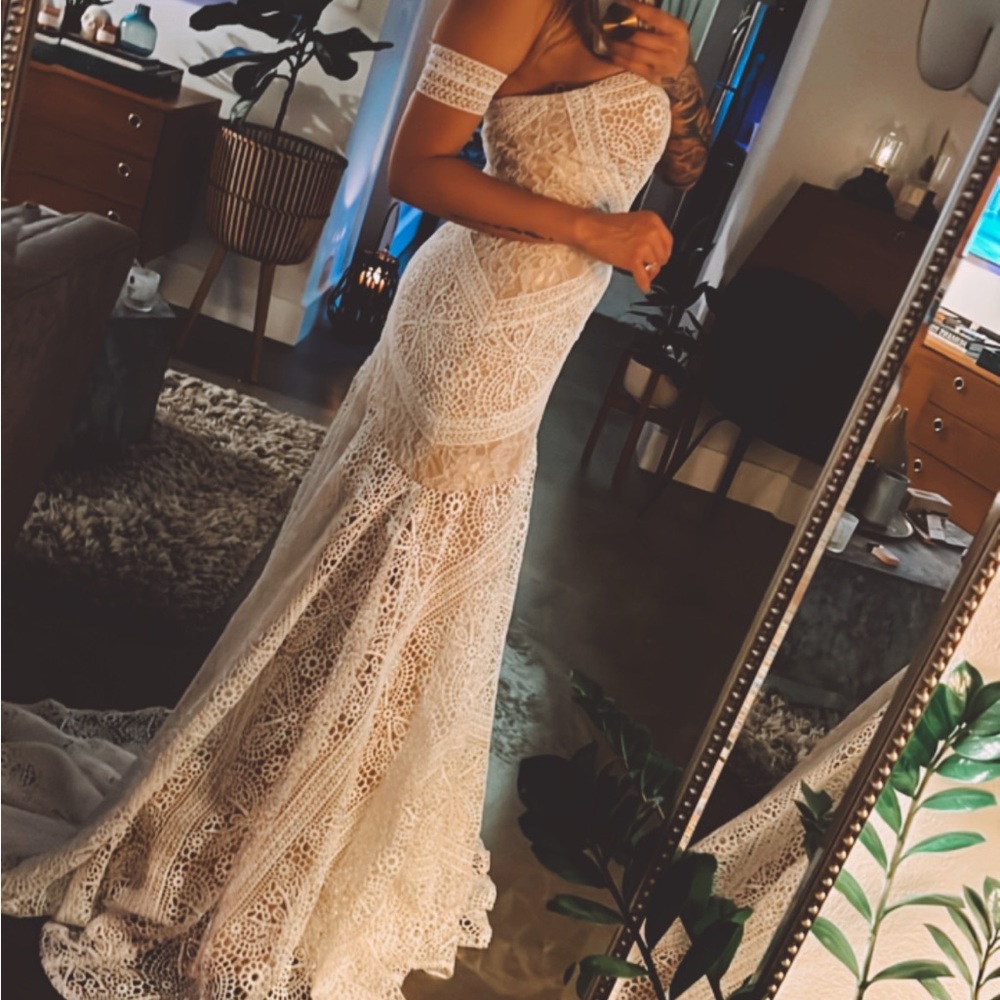 NWT Gorgeous Boho Wedding Dress - Picture 7 of 9